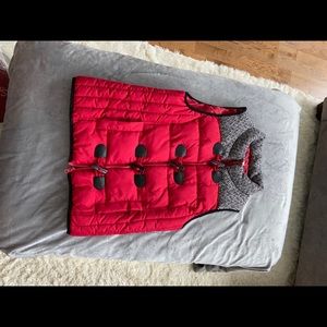Red winter vest